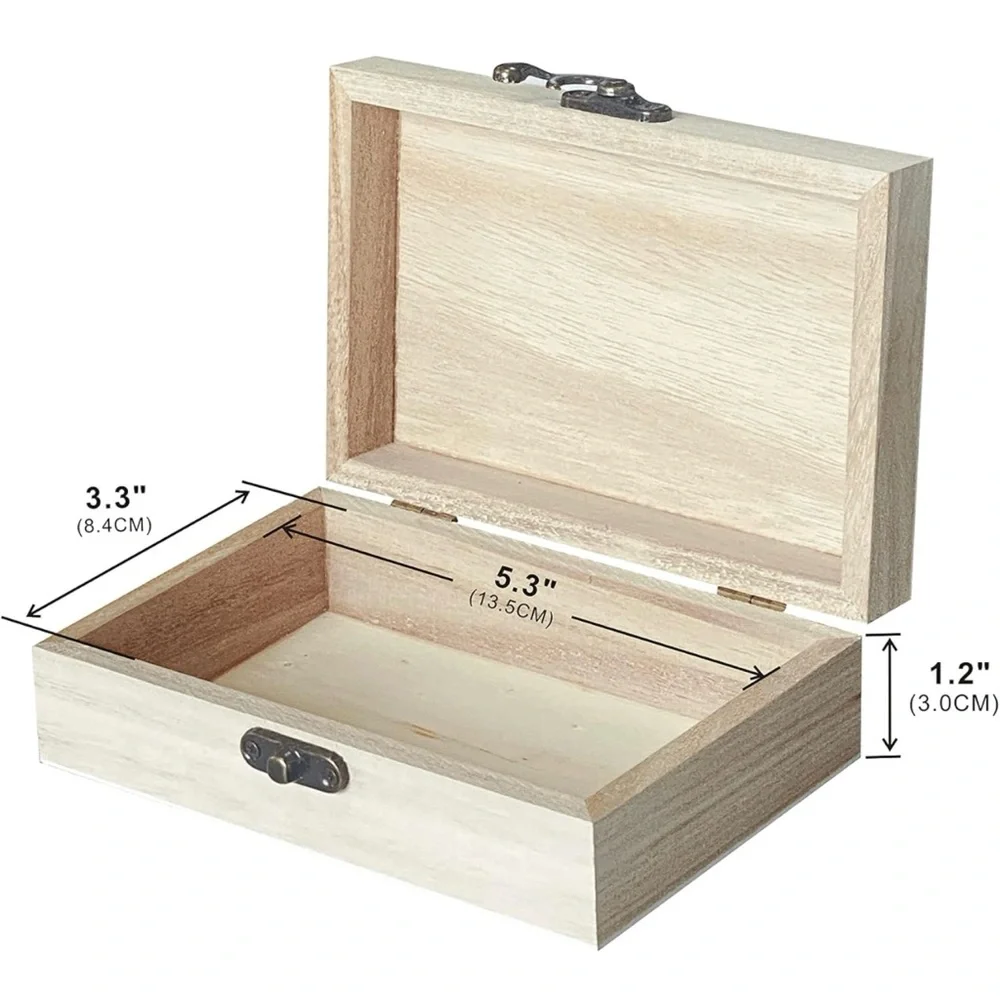 Jewelry Treasure Small Wooden Box
